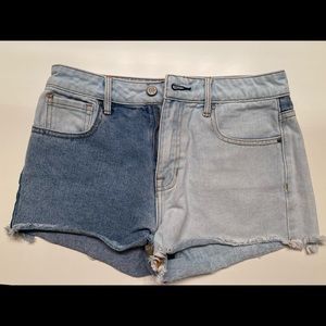 Pacsun mixed color jean shorts